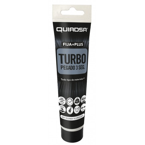 Quiadsa FIJA + PLUS TURBO pegado y sujeción inmediata en 3 segundos todo tipo de materiales