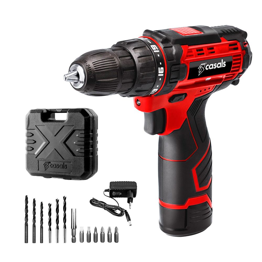 Kit taladro atornillador 12 v csc1205bc con maletin y accesorios