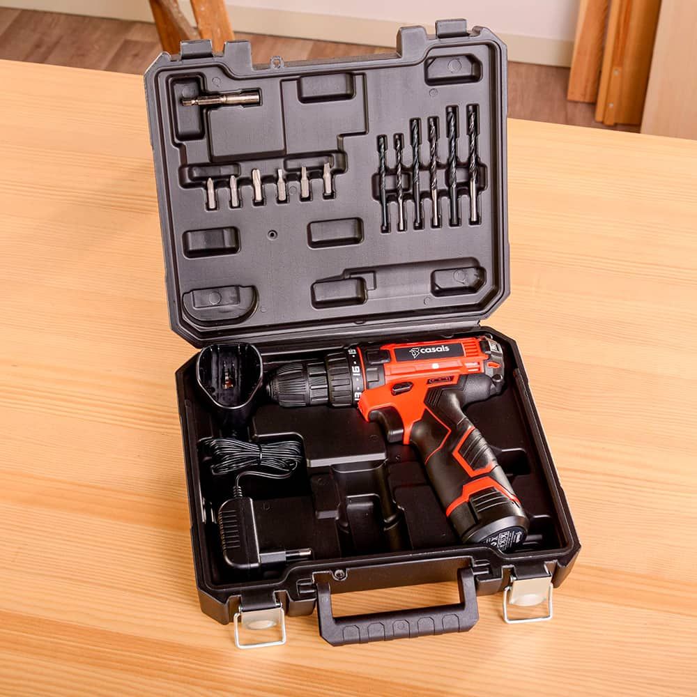 Kit taladro atornillador 12 v csc1205bc con maletin y accesorios