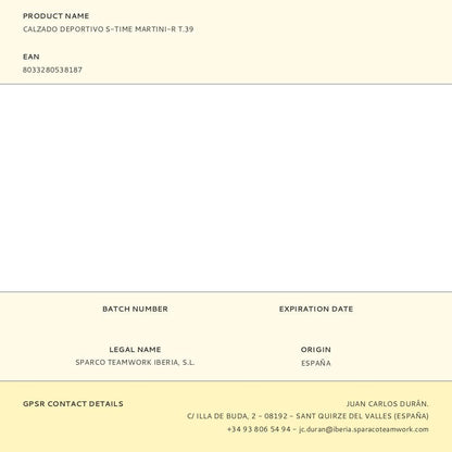 Calzado deportivo s-time martini-r t.39