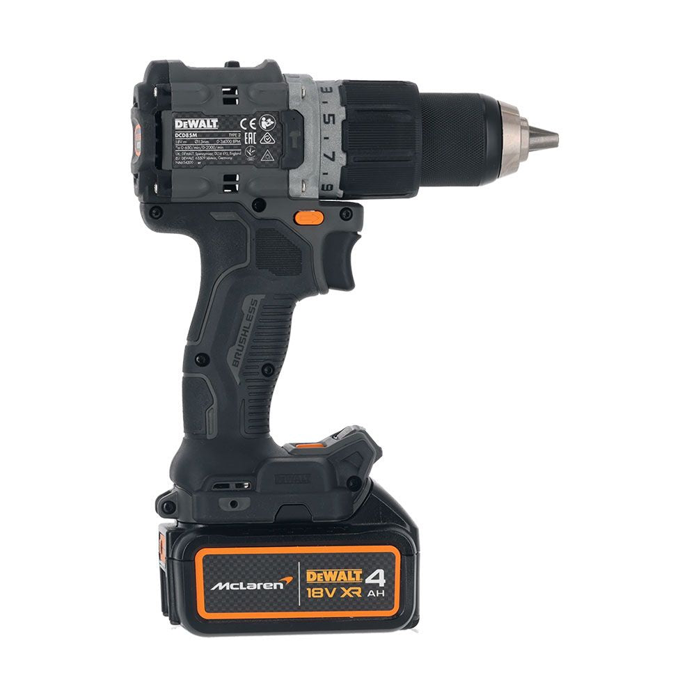 Kit taladro percutor mclaren xr brushless 18 v con 2 baterías li-ion 4 ah y maletín tstak