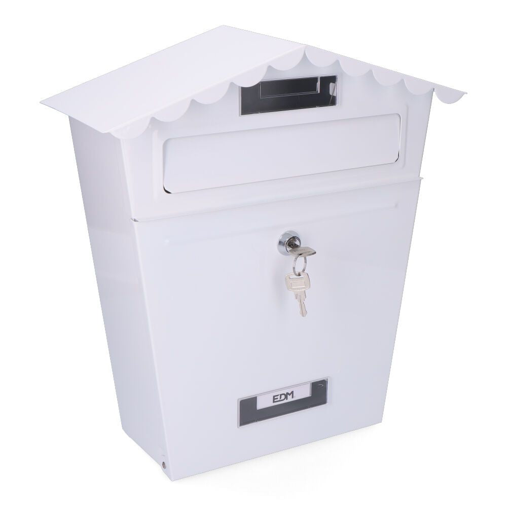 Buzon de acero modelo classic blanco 295 x 105 x 355 mm