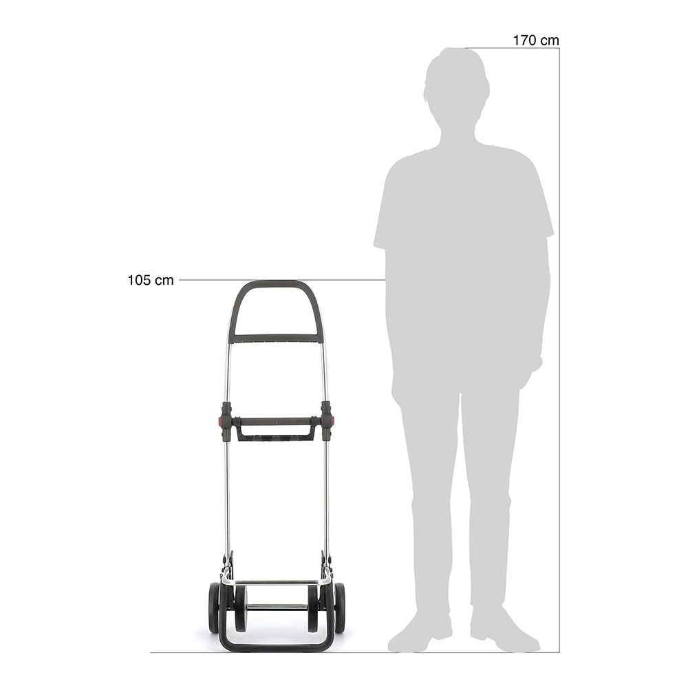 Carro de la compra i-max mf 4 ruedas plegable burdeos