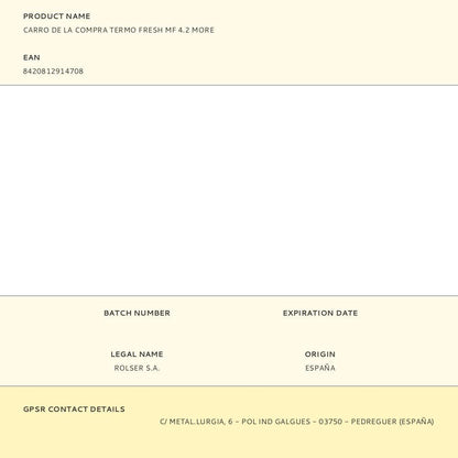 Carro de la compra termo fresh mf 4.2 more