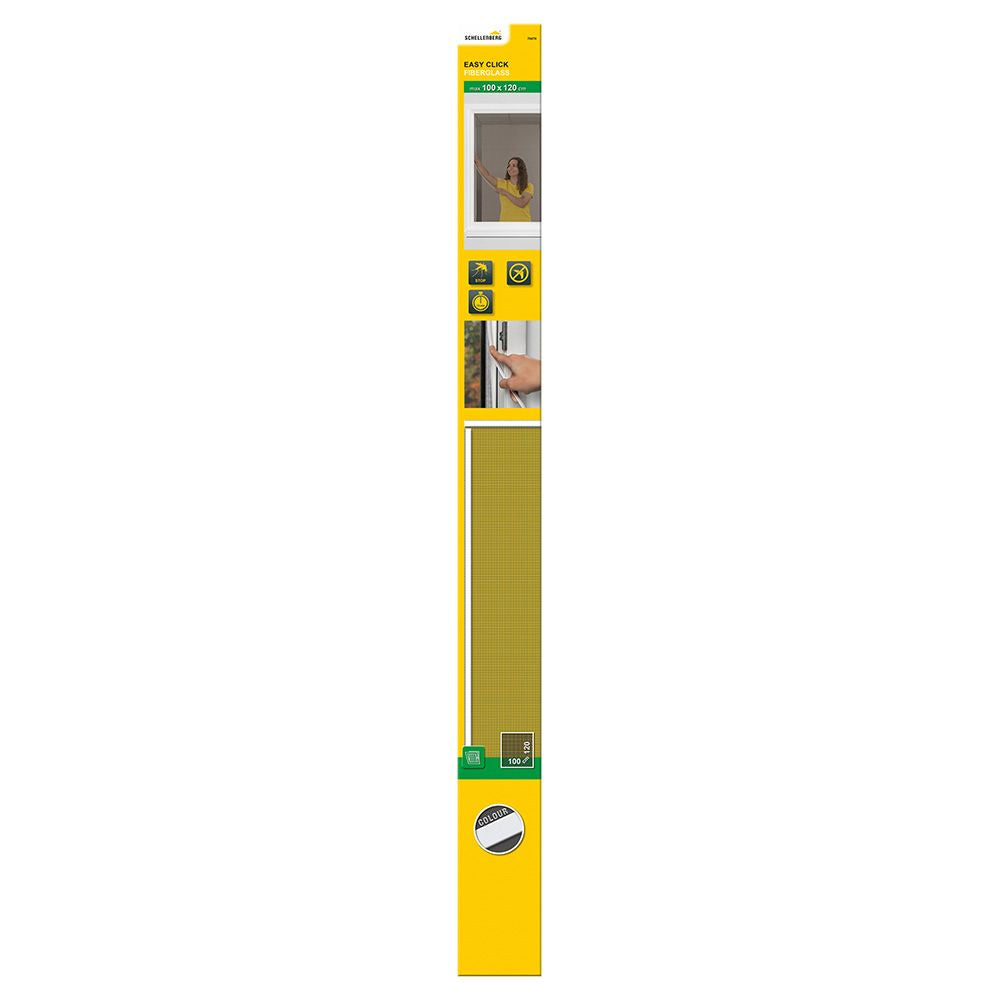 Mosquitera easy click, blanca, 100 x 120 cm