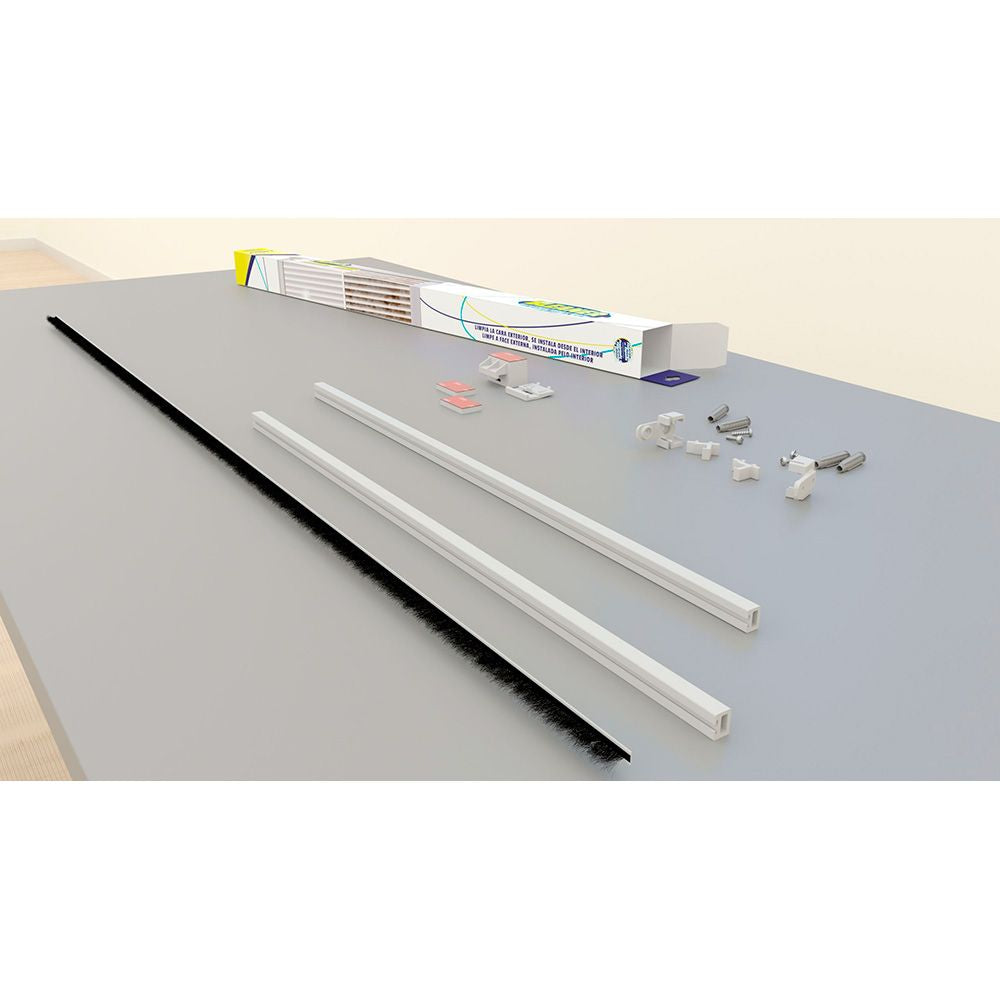 Kit para limpieza de persianas en ventanas con marco embutido en el muro exterior
