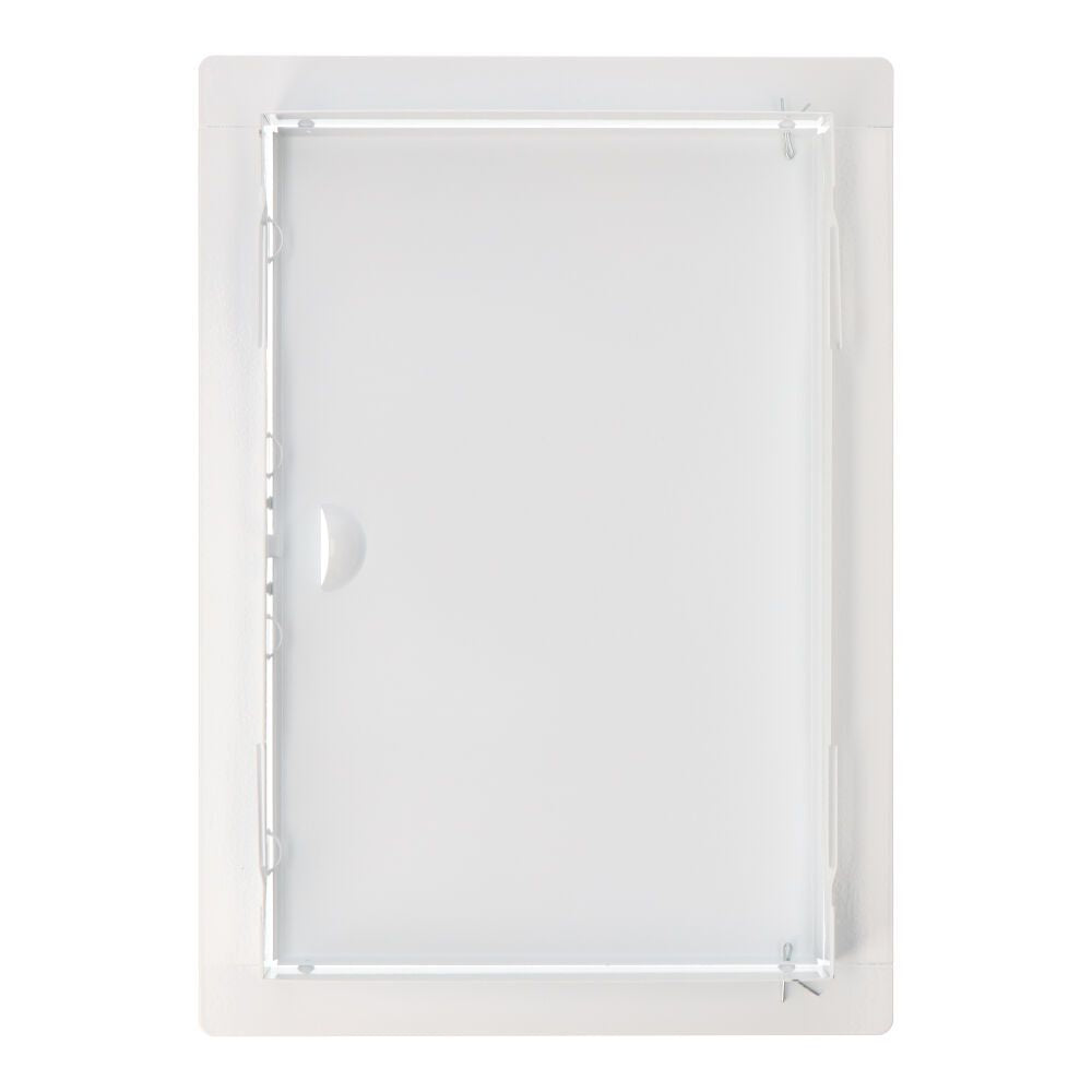 Tapa de registro rectangular empotrable acero 20x30cm blanca