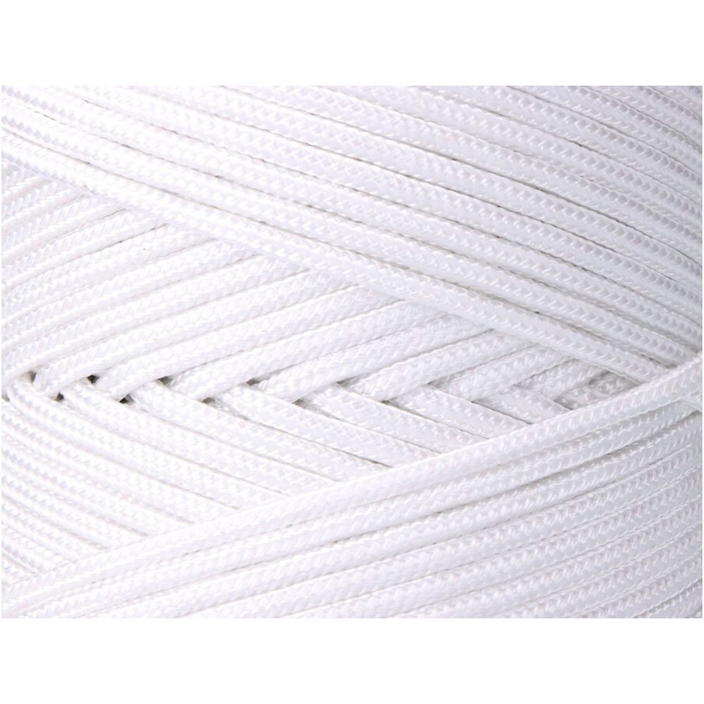 Cordón trenzado polipropileno blanco, calibre 5 mm x 200 m