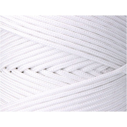 Cordón trenzado polipropileno blanco, calibre 5 mm x 200 m