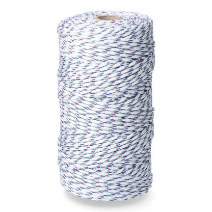 Cordón trenzado polipropileno tricolor, calibre 5 mm x 200 m