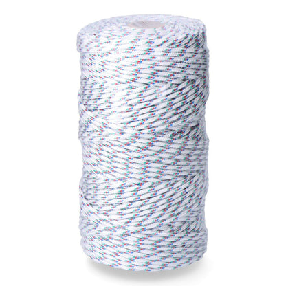 Cordón trenzado polipropileno tricolor, calibre 5 mm x 200 m