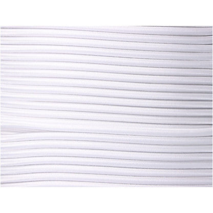 Cuerda de goma elástica blanca poliéster calibre 6 mm x 200 m