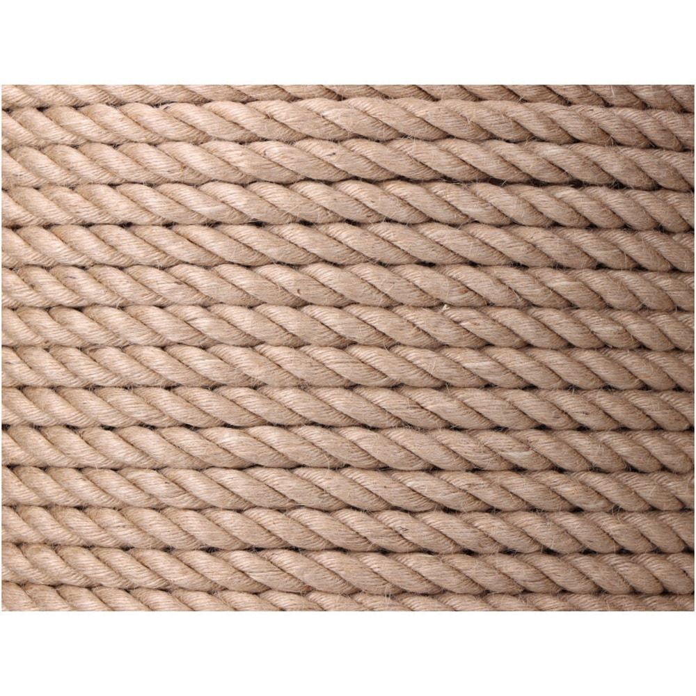 Cuerda yute natural 3 cabos calibre 8 mm x 200 m