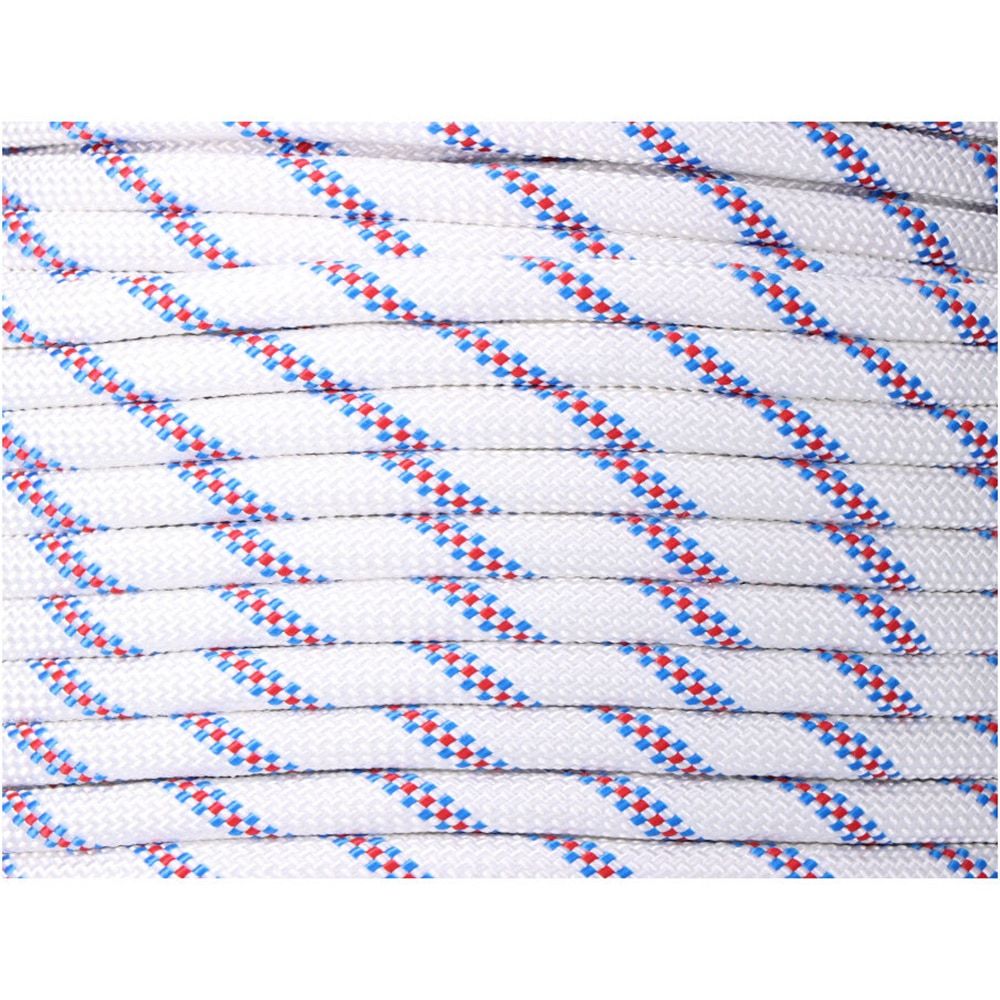 Cuerda driza trenzado poliéster blanco distintivo, calibre 10 mm x 150 m