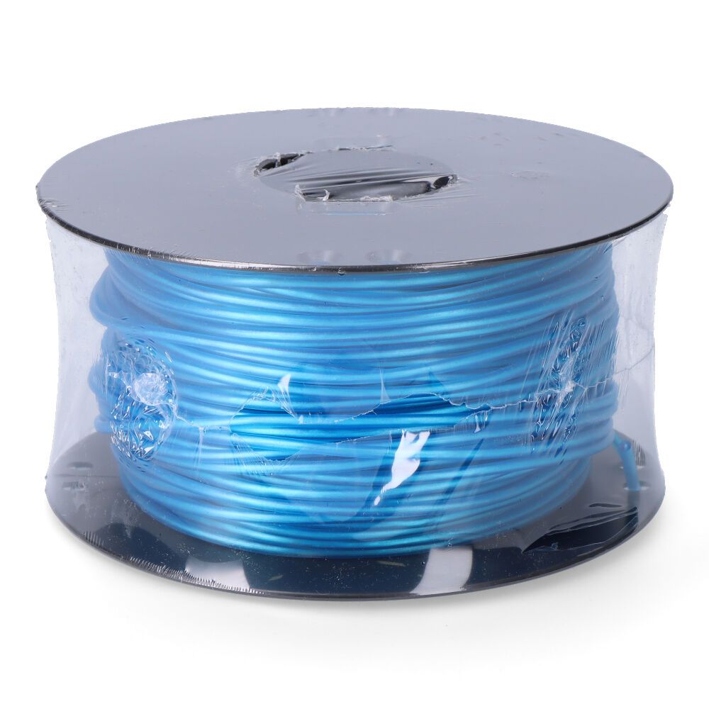 Cordón multifilamento revestido pvc azul, calibre 5 mm x 100 m