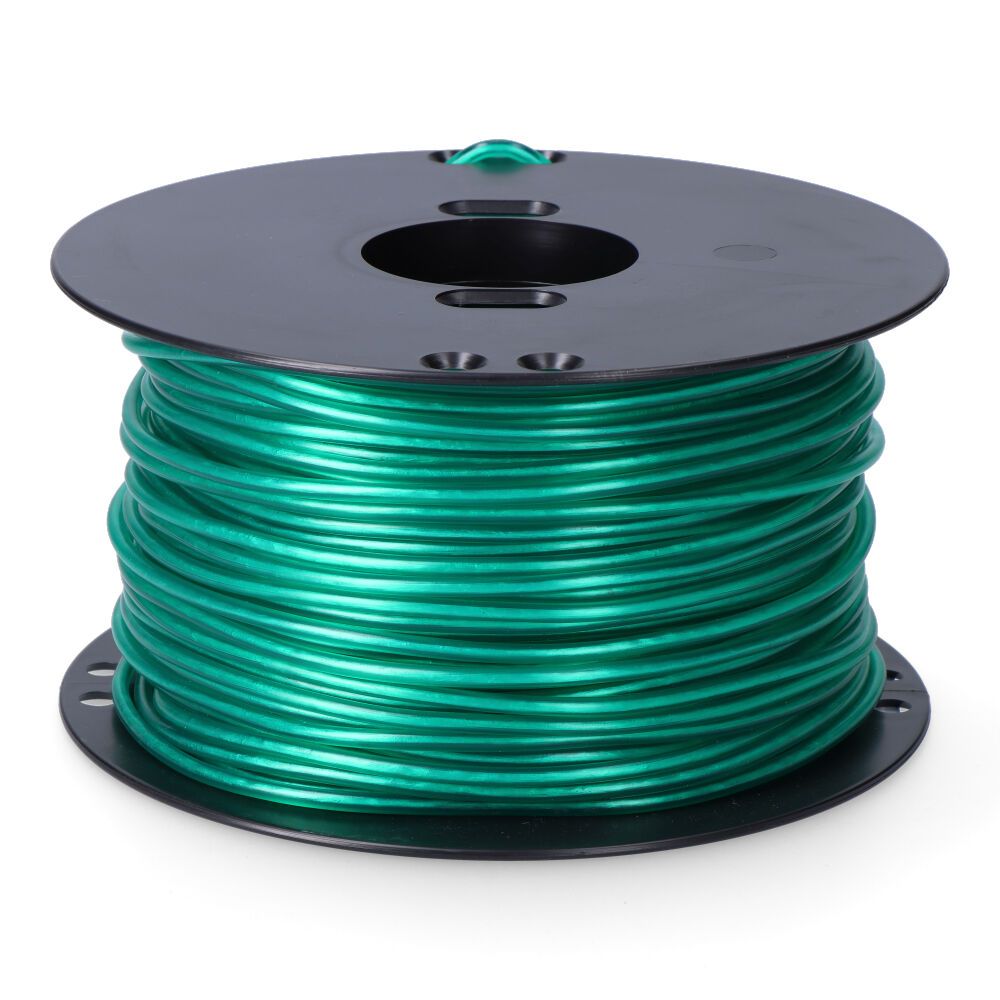 Cordón multifilamento revestido pvc verde, calibre 5 mm x 100 m