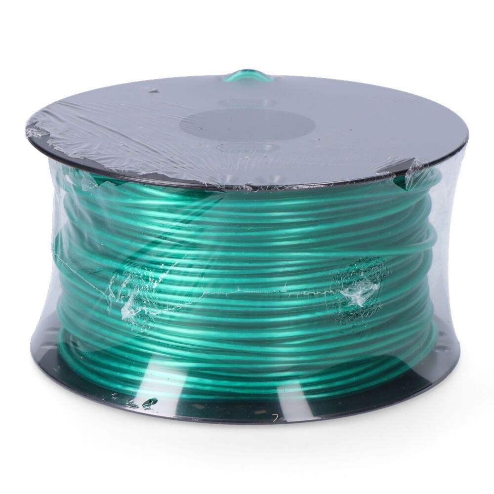Cordón multifilamento revestido pvc verde, calibre 5 mm x 100 m