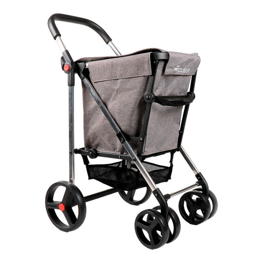 Carro de la compra basket mf 4b gris
