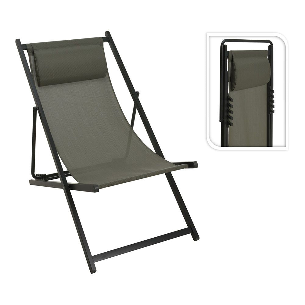 Silla plegable color verde, 58 x 86 x 90 cm