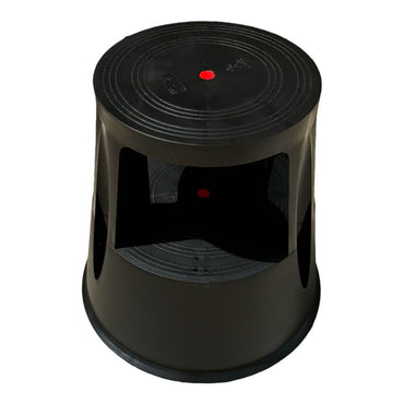 Taburete estable movil, negro
