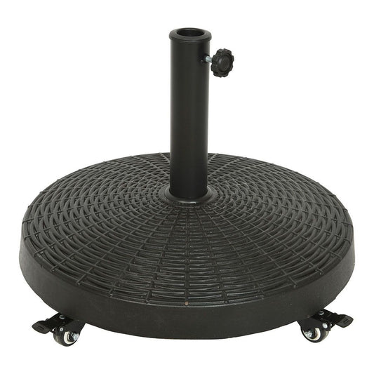Base de parasol con ruedas color negro ø52 cm