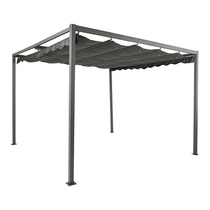 Pérgola para exterior color antracita 3 x 3 x 2,20 m