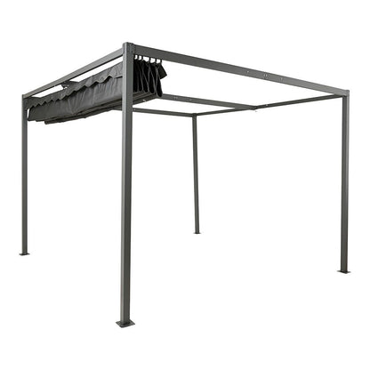 Pérgola para exterior color antracita 3 x 3 x 2,20 m