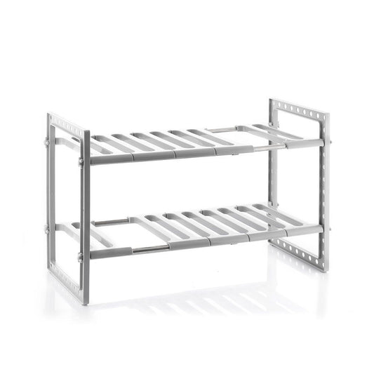 Estantería extensible de 2 estantes para fregadero shibblek 37,5 - 66,5 cm