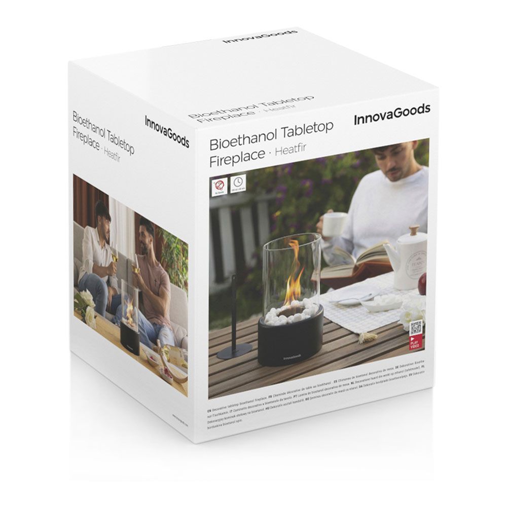 Chimenea de mesa de bioetanol decorativa ø16 x 26,5 cm