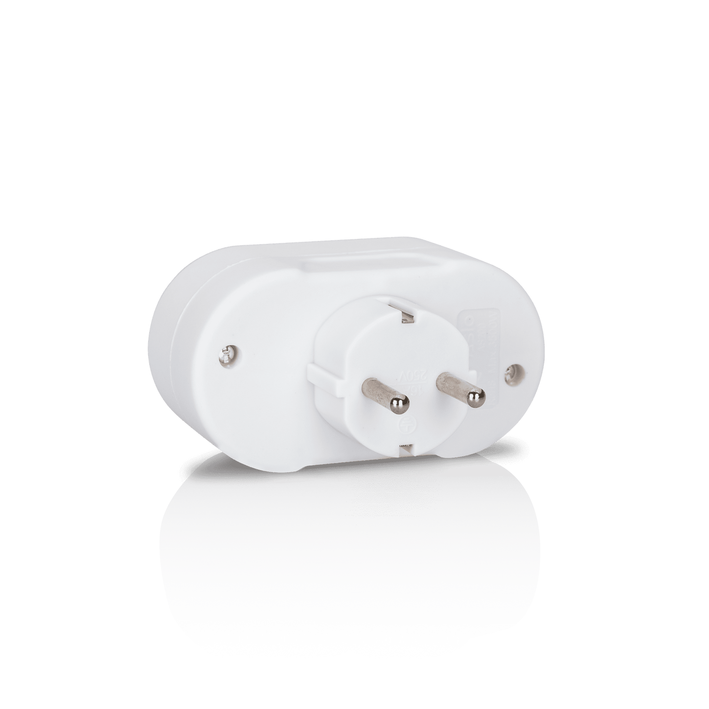 ASLO Adaptador Doble Schuko 2P+T