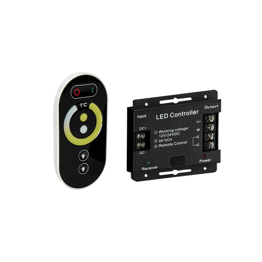 Controlador Doble Color con Comando ASLO ASCDC12