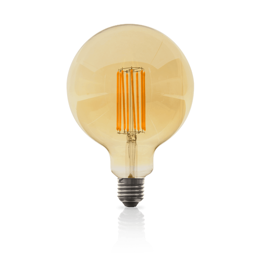 ASLO Bombilla Led Vintage Filamento Largo G125 E27 8W 2000K