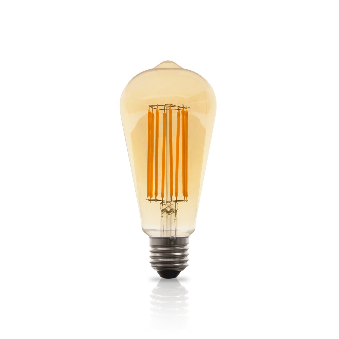 ASLO Bombilla Led Vintage Filamento Largo St64 E27 8W 2000K