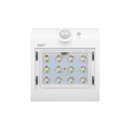 ASLO Aplique Solar Led Orb Con Sensor 1,5W Blanco