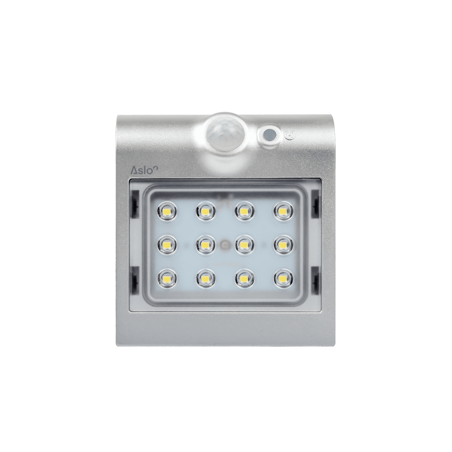 ASLO Aplique Led Solar Orb Con Sensor 1,5W Plata