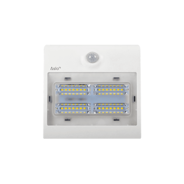 ASLO Aplique Solar Led Orb Con Sensor 3,2W Blanco