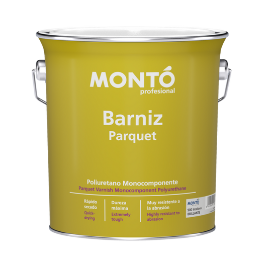 Barniz Parquet Poliuretano MONTO | Protección para Carpintería de Interior y Exterior · Ref. 9013909004