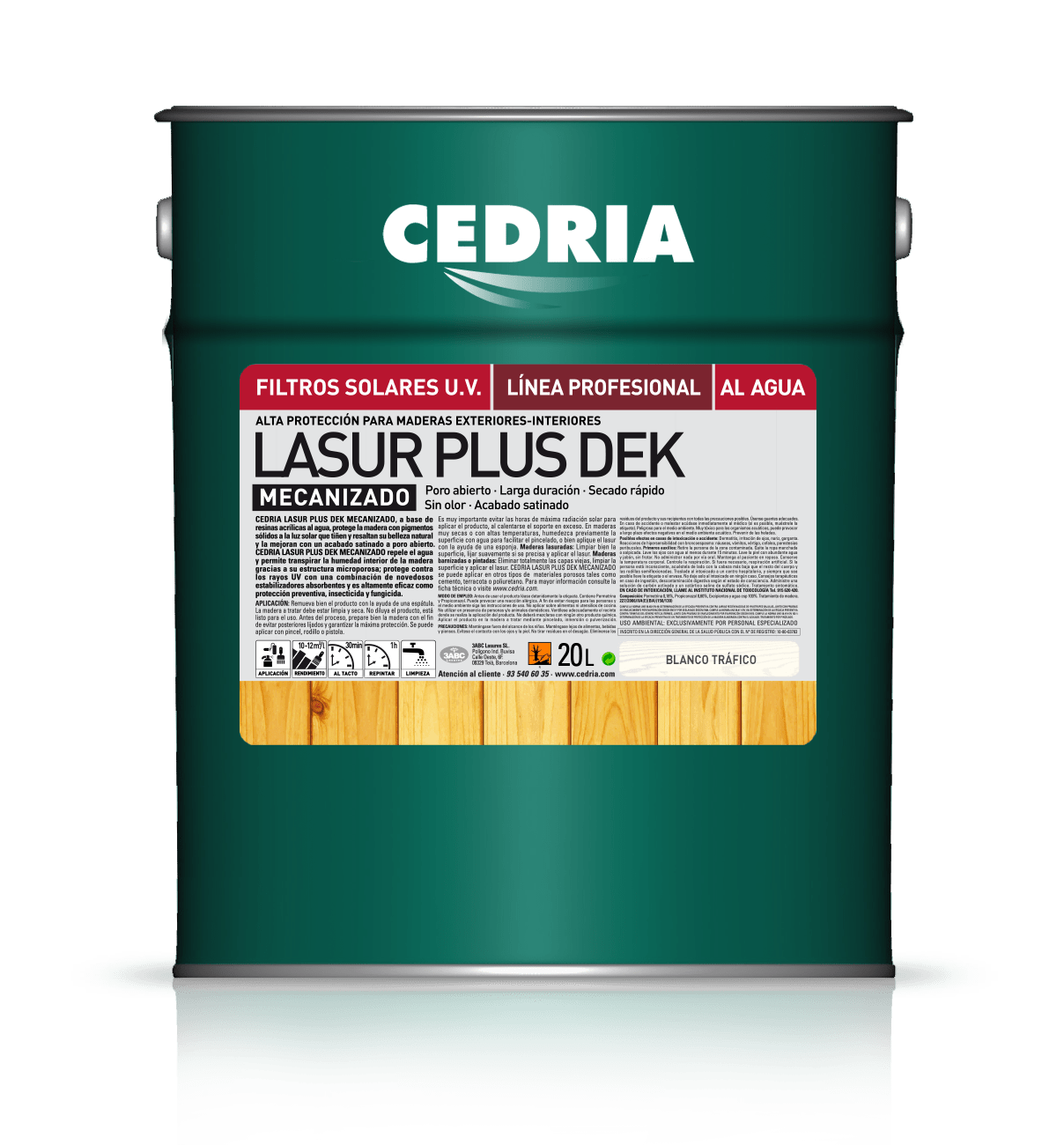 Cedria Lasur Plus Dek Satin Usiné