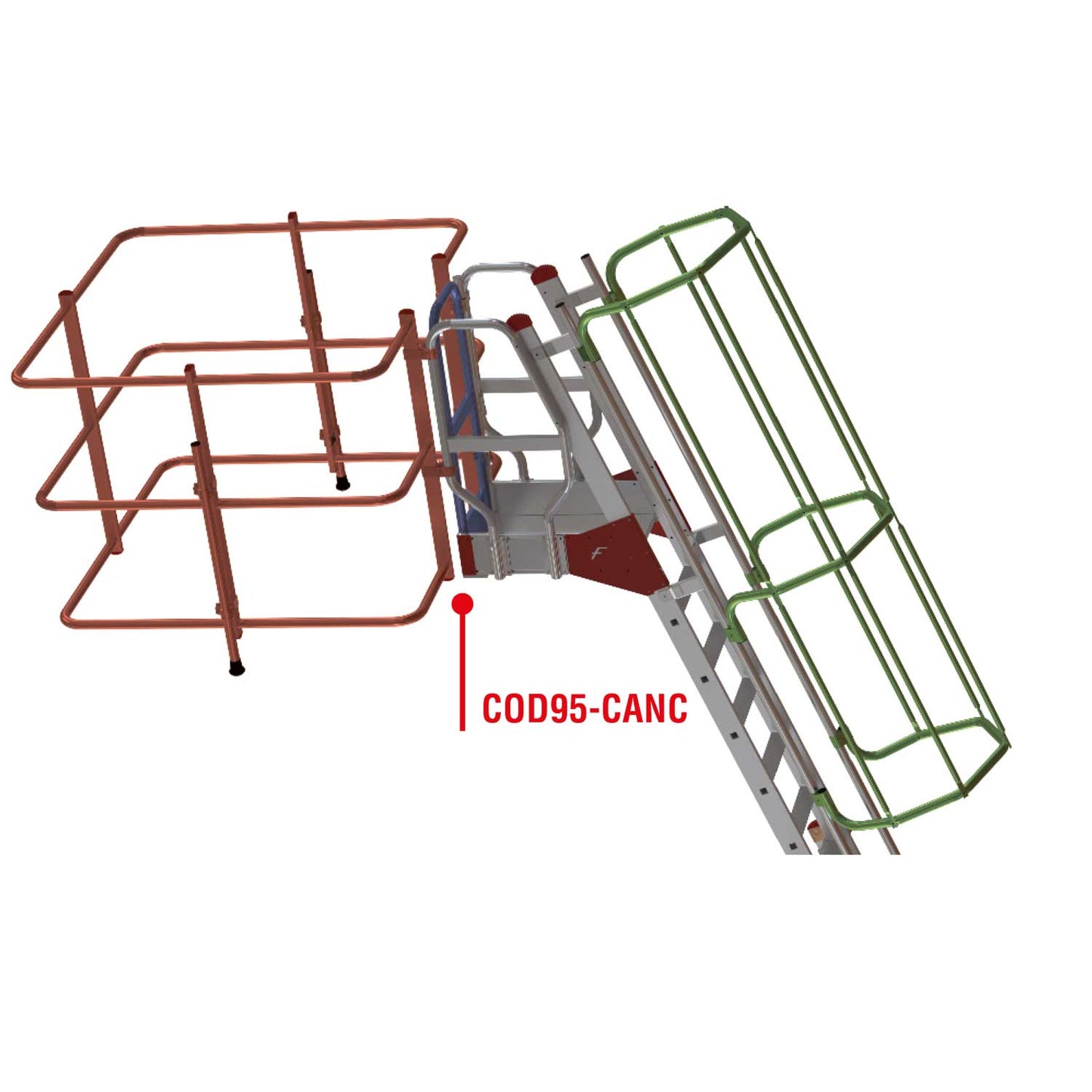 COD95-CANC | Cancela de seguridad para escalera acceso a camiones