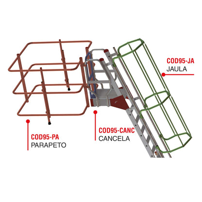 COD95-B | Escalera de acceso a camiones cisterna
