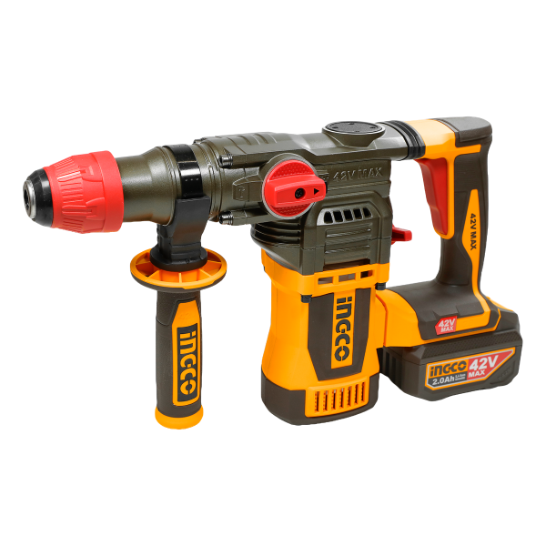 MARTILLO ROTATIVO INGCO INALAMBRICO 42V 28MM CRHLI422882E