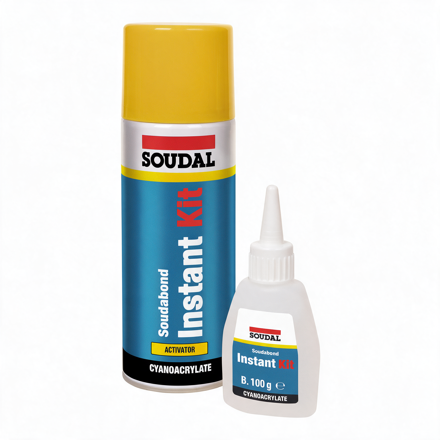 Cianocrilato para materiales porosos Soudal - Adhesivo instantáneo para madera y MDF