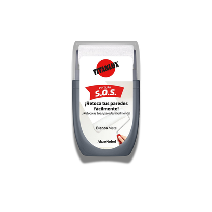 Titanlux Rodillo Pintura Retoca Paredes Blanco 30 ml | Retoques rápidos y limpios