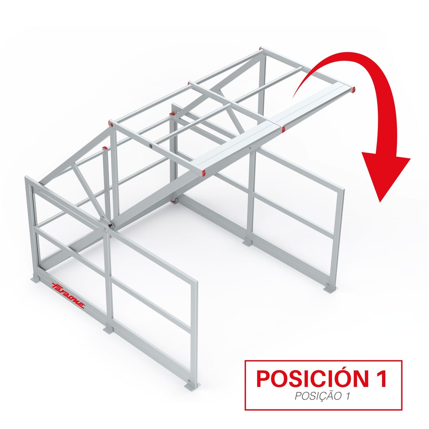 E-SAFETY | Barandilla basculante de seguridad en aluminio
