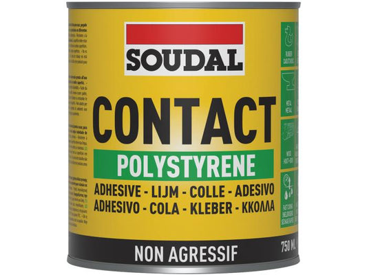 Colle Contact pour Polystyrène 45A Soudal 750ml