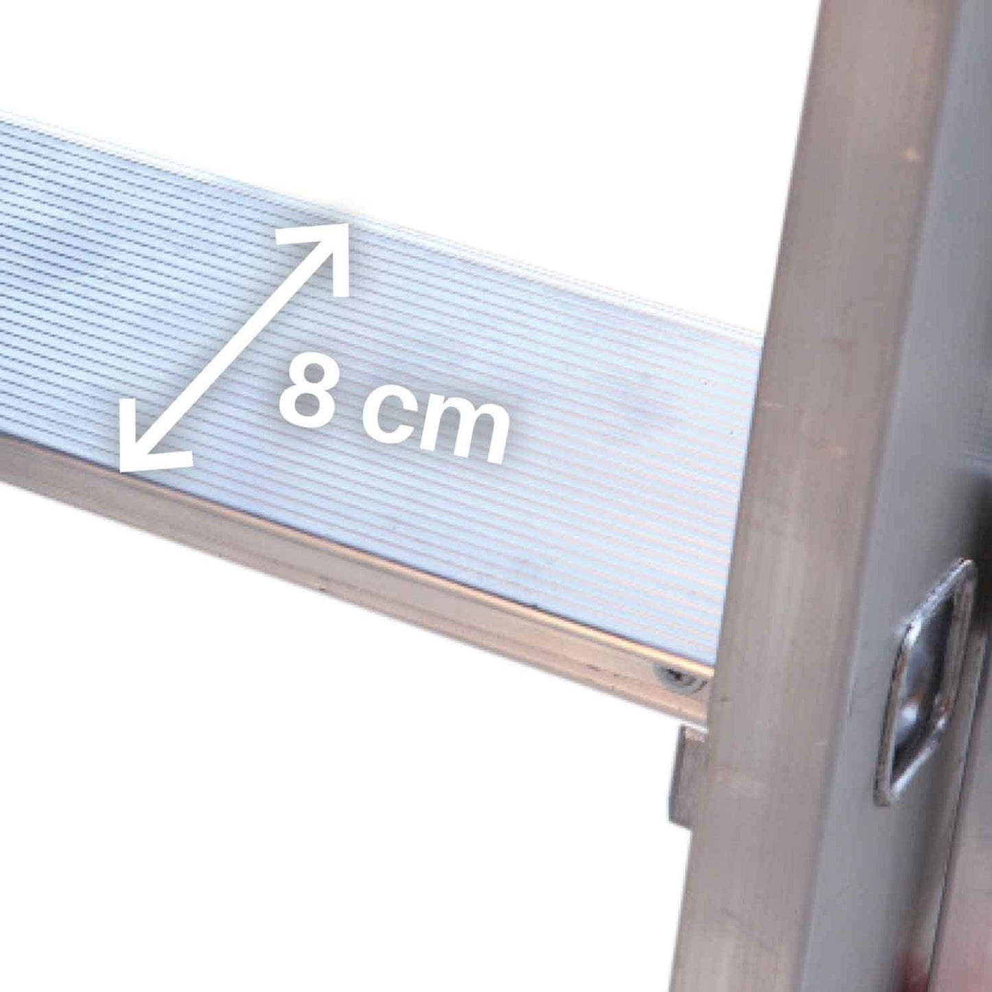 EN1400 | Escalera multiuso de 2 tramos con peldaños cómodos