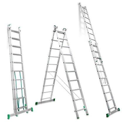 ES-DOBLE | Escalera de bricolaje de 2 tramos
