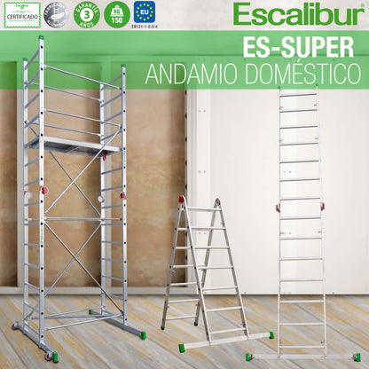 ES-SUPER | Miniandamio de aluminio multiusos de uso