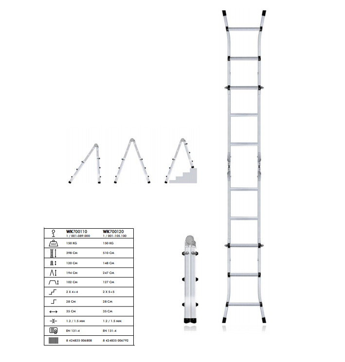 Escalera Telescópica Multiuso