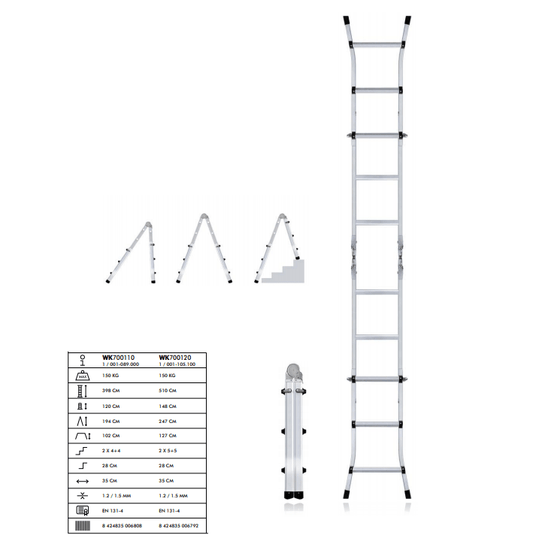 Escalera Telescópica Multiuso